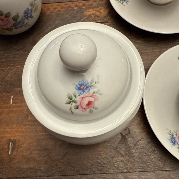 Vintage Wissterliug, Schwarzenbach Bavaria Germany Floral Tea set Lot Of 17 Rare - Picture 8 of 16